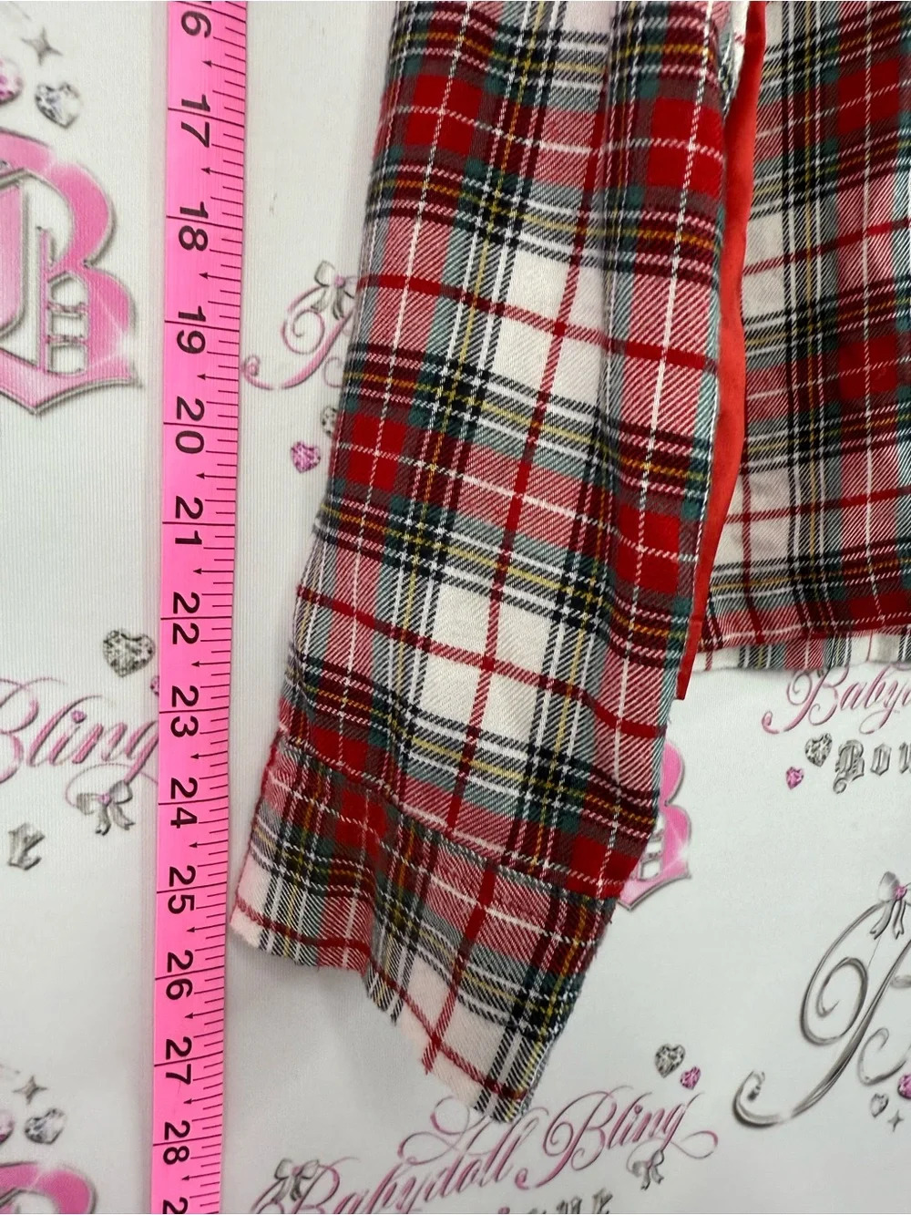 Abercrombie & Fitch shirt Red, White and Green Plaid stripes - Picture 3 of 14